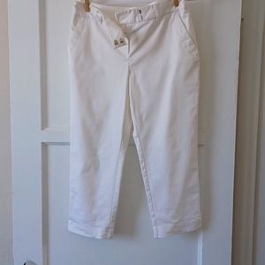 Charter Club Petite White Capris Pants Size 6P